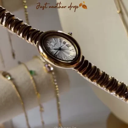 Vintage Oval Gold-Tone Bracelet
