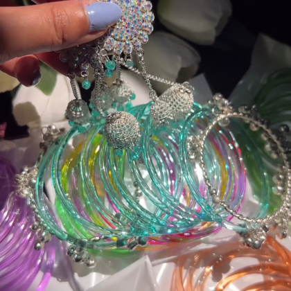 Jelly Bangles & Jhumka Set